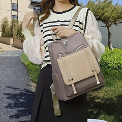 PU Leather Backpack Large Capacity Travel Bag For Outdoor Camping Hiking