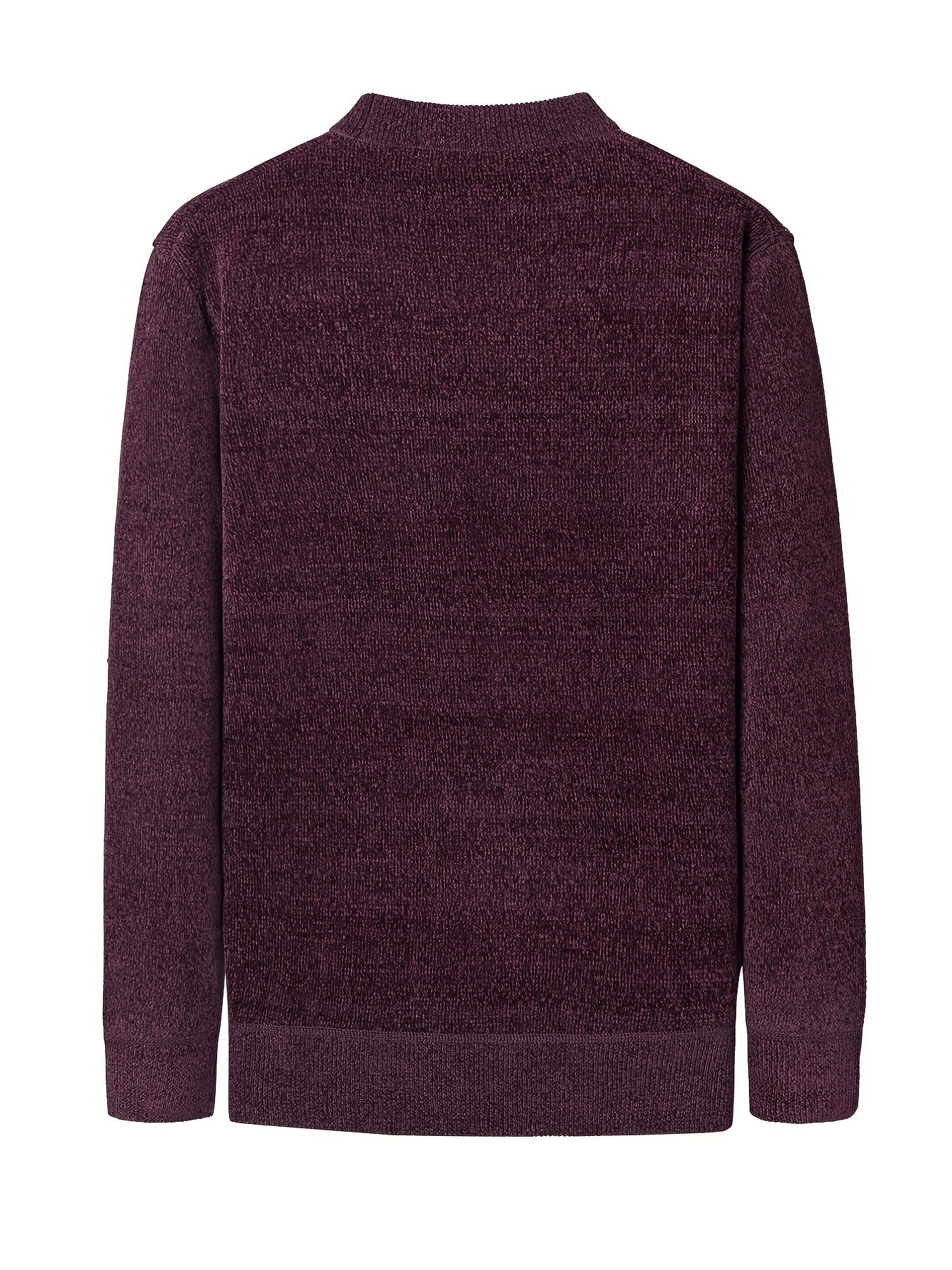Knitted Stand Collar Sweater Men's Casual Warm Pullover Sweater
