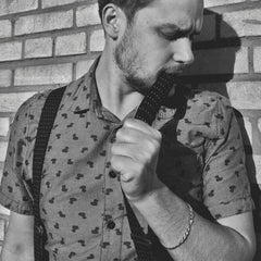 Dot Printed Suspenders For Men Elastic X back Suspenders