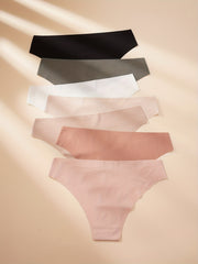 7pcs Seamless Low Waist Panties Comfy & Breathable Stretchy Women's Lingerie