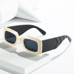 Vintage 90s Rectangle Sunglasses Women Narrow Square Frame