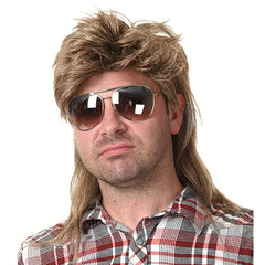 Men's 80s Costume Party Wig Light Brown