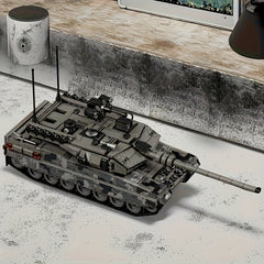 Rotating Track Tank Building Block Set Adult DIY Vehicle Model Collection
