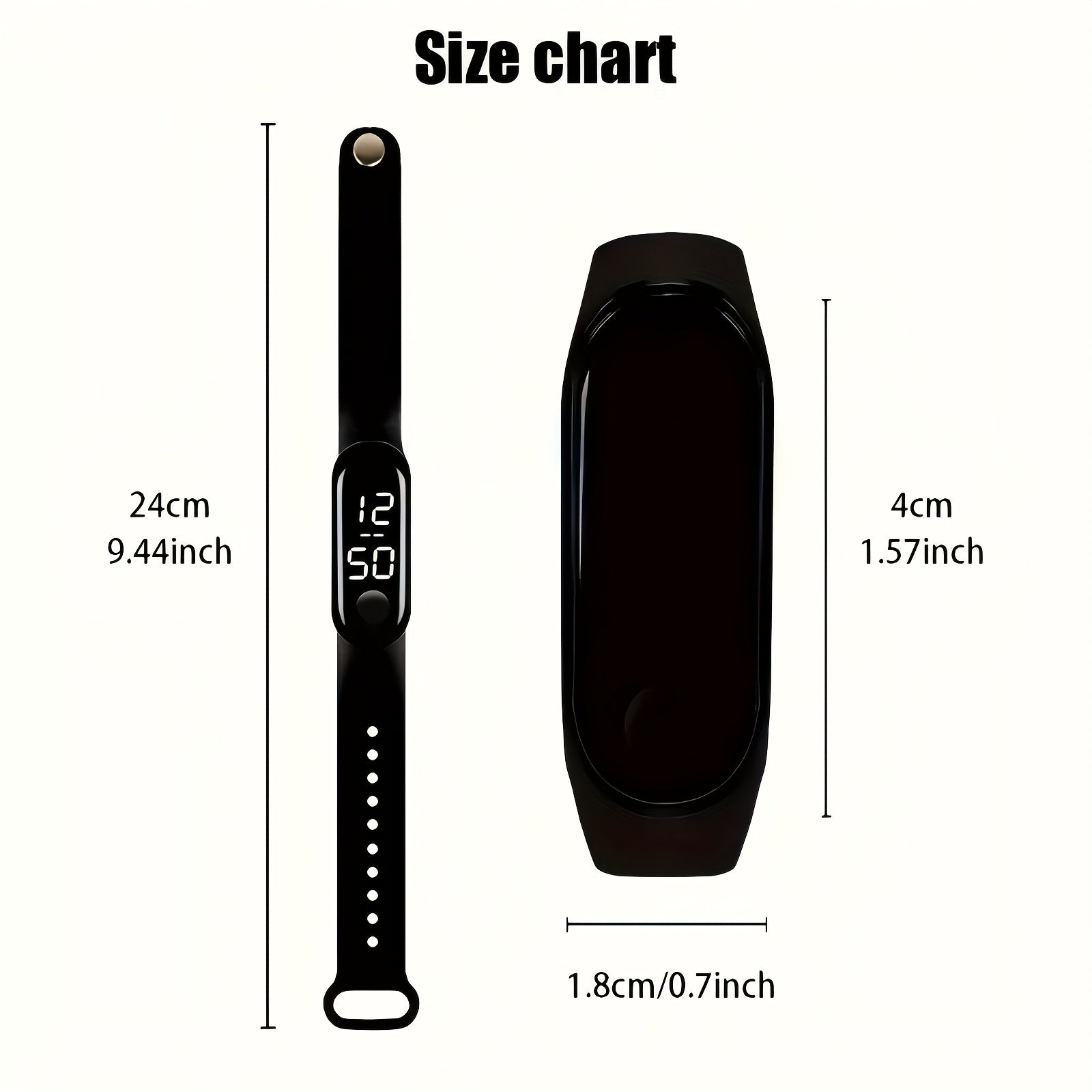 12pcs Digital Sports Watches LED Display Electronic Watch for Women and Men