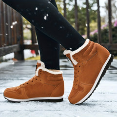 Women's Non-slip Thickened Medium Tube Platform Snow Shoes