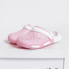 Women's Candy Clogs Hollow Out Closed Toe Slide Shoes