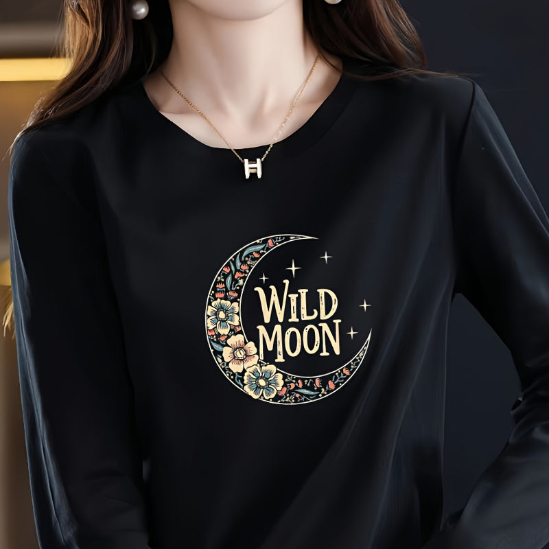 Wild Moon Washable Heat Transfer Sticker for Clothing