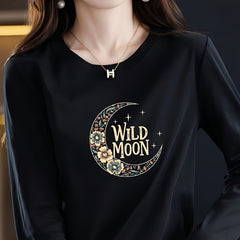 Wild Moon Washable Heat Transfer Sticker for Clothing