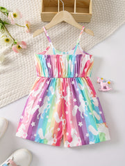 Girls' Unicorn Print Cami Jumpsuit