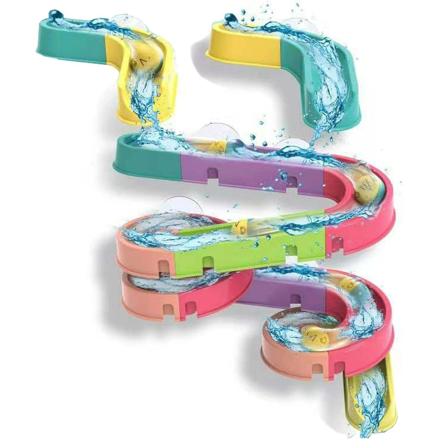 30 Pack Waterfall Bath Toys for Kids 3-6 Years