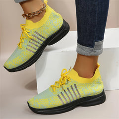 Women's Knit Sports Shoes Mesh Running Tennis Sneakers