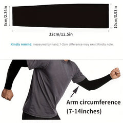 Sunscreen Compression Arm Sleeves - Cooling Arm Sleeves for Outdoor Activities