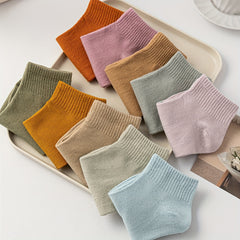 10 Pairs Comfy Breathable Short Sports Socks Women Stockings