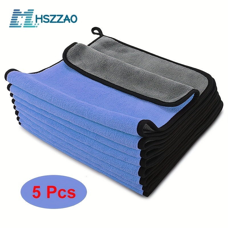 5pcs Microfiber Towels for Car Detailing Cleaning - Car Drying, Car Wash Cloth
