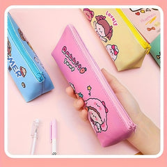 Cartoon Style Pencil Case Large Capacity Zipper Bag