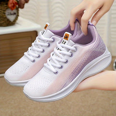 Women's Ombre Breathable Sports Shoes Running Sneakers
