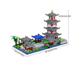 2943pcs Qinli Lake Scenery Building Blocks Model Toy Ideal Gift