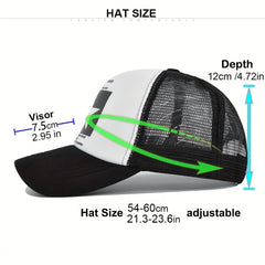 Star Print Candy Mesh Trucker Hat Baseball Cap