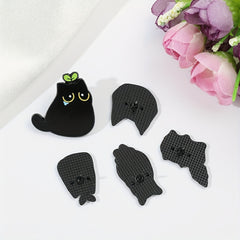 Cat Enamel Brooch Animal Pin for Wallet Handbag Clothing & Jewelry