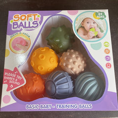 6pcs Colorful Massage Balls for Sensory Play