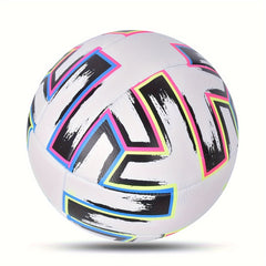 1PC Standard Size 5 Soccer Ball PU Leather Colorful Football Game Competition