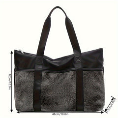 Retro Large Capacity Travel Bag Lightweight Handheld Fitness Tote Bag