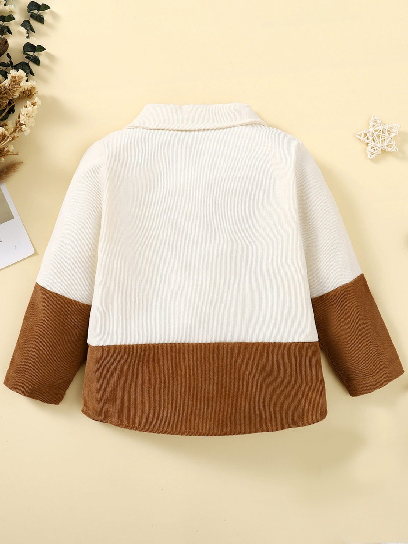 Boys Patchwork Lapel Shirt
