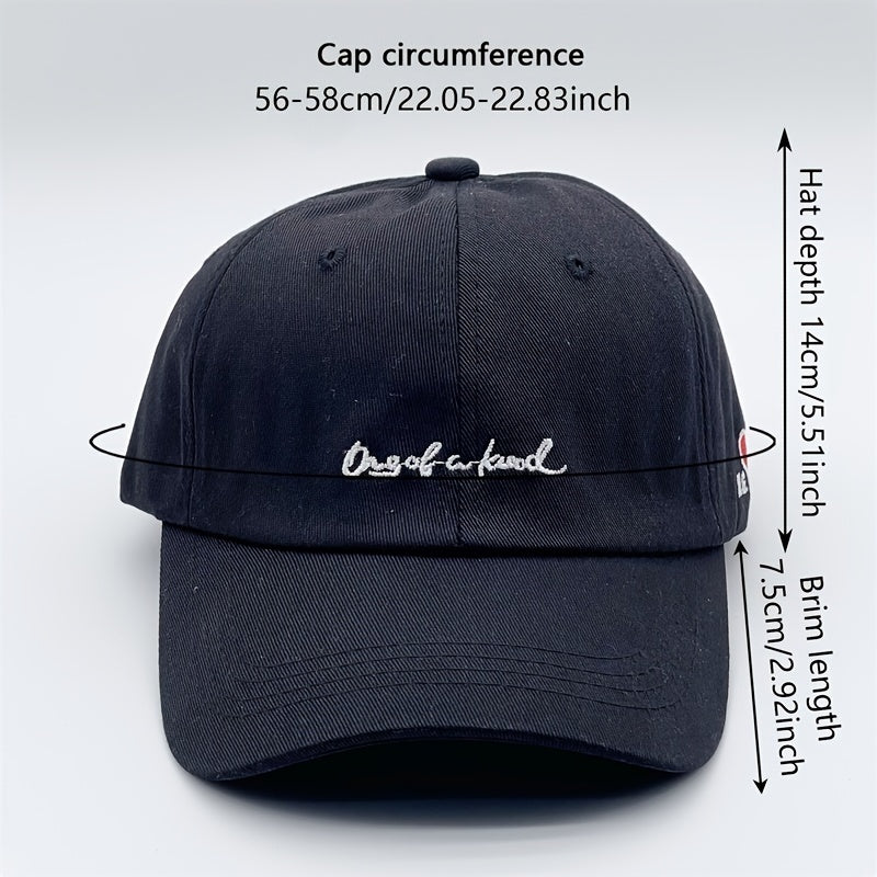 Letter Embroidery Couple Baseball Cap Solid Casual Couple Golf Sun Hats