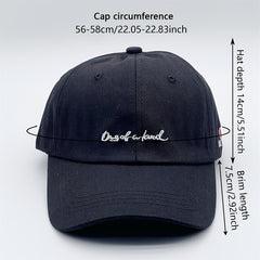 Letter Embroidery Couple Baseball Cap Solid Casual Couple Golf Sun Hats