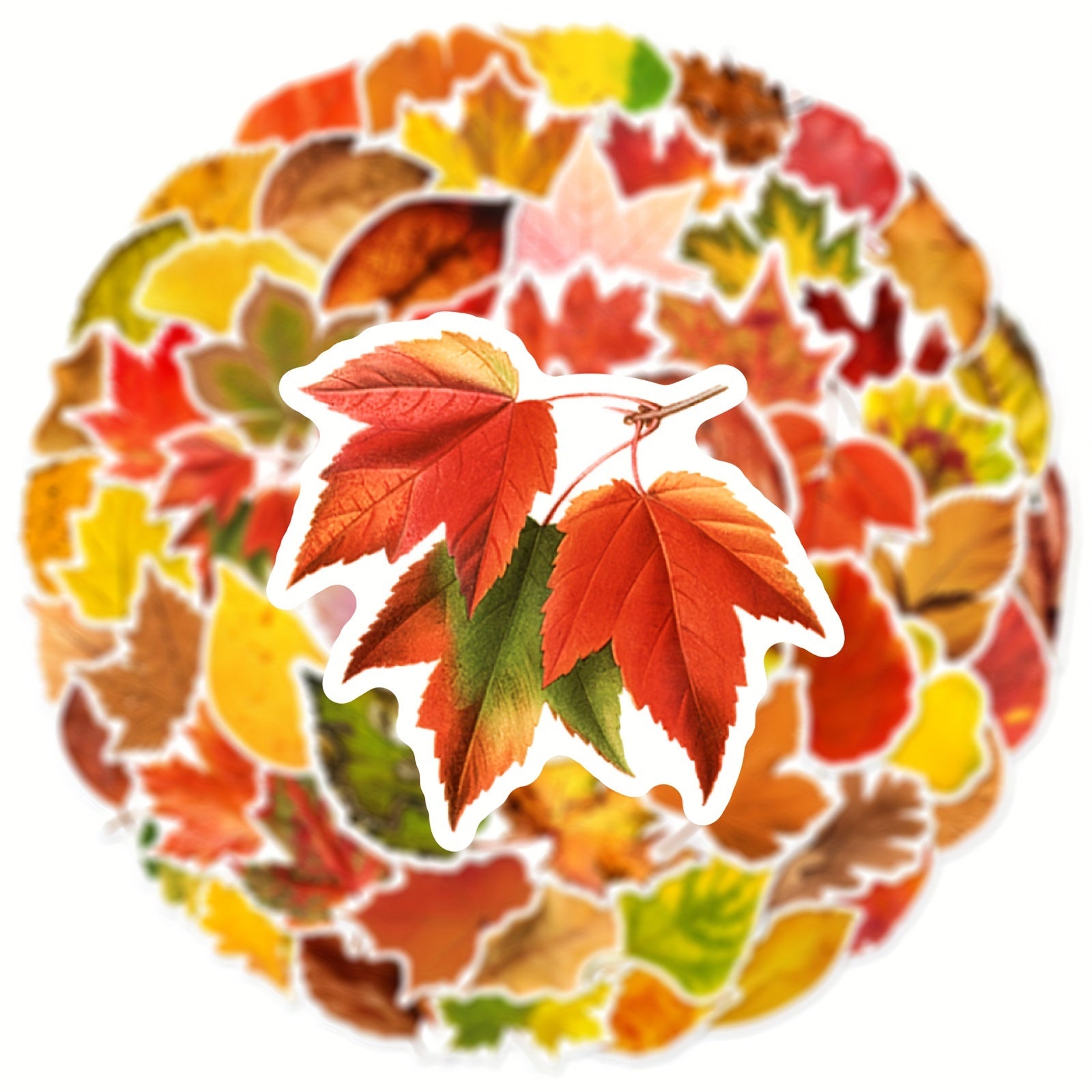 60pcs Leaf Graffiti Stickers DIY Pack for Guitar Skateboard Phone