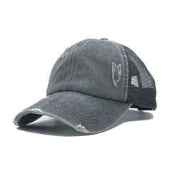 Adjustable Ponytail Trucker Hat Lightweight Sunscreen Golf Dad Hats For Women