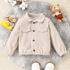 Baby Boys Outdoor Casual Jacket Girls Corduroy Winter Warm