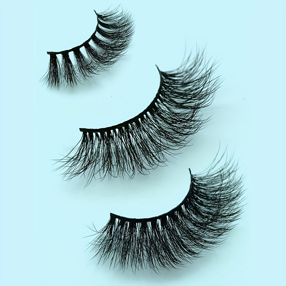 6 Pairs 3D Thick Faux Mink False Eyelashes - Long Wispy Lashes