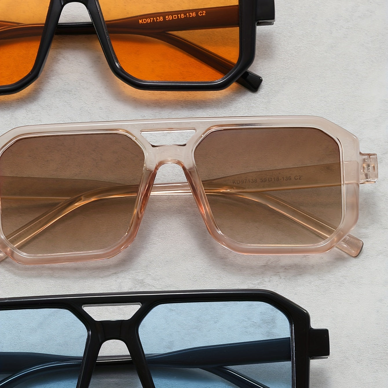 Men's Classic Square Sunglasses UV Protection for Driving