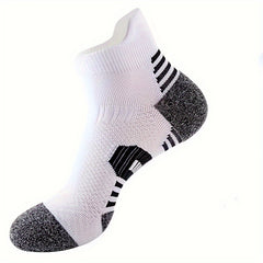 Men's Thick Padded Sport Socks - Running Basketball Ankle Socks