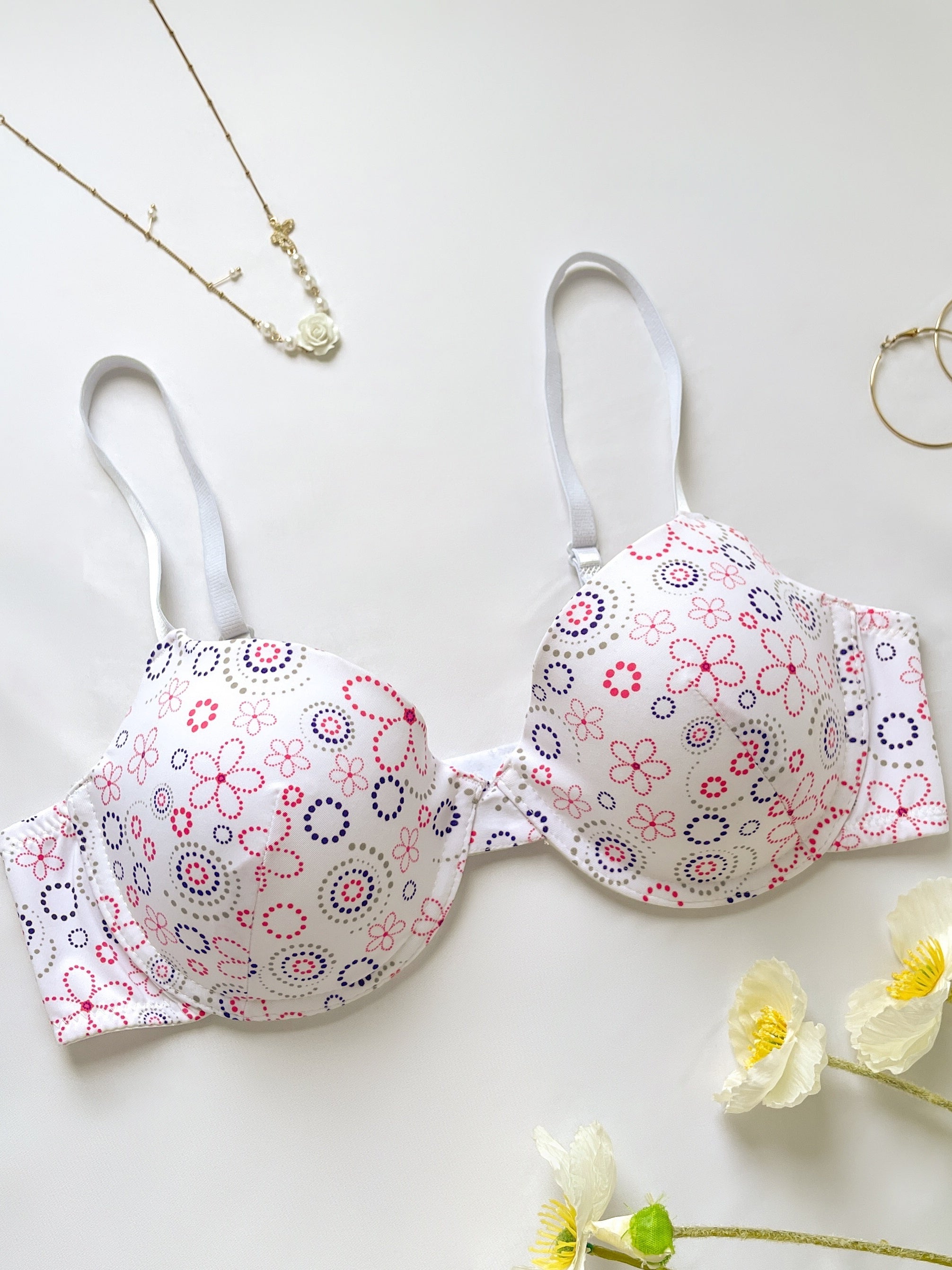 Floral Print Push Up & Full Coverage Bras
