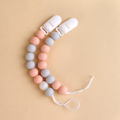 2pcs Set Silicone Pacifier Clips for Teething Babies