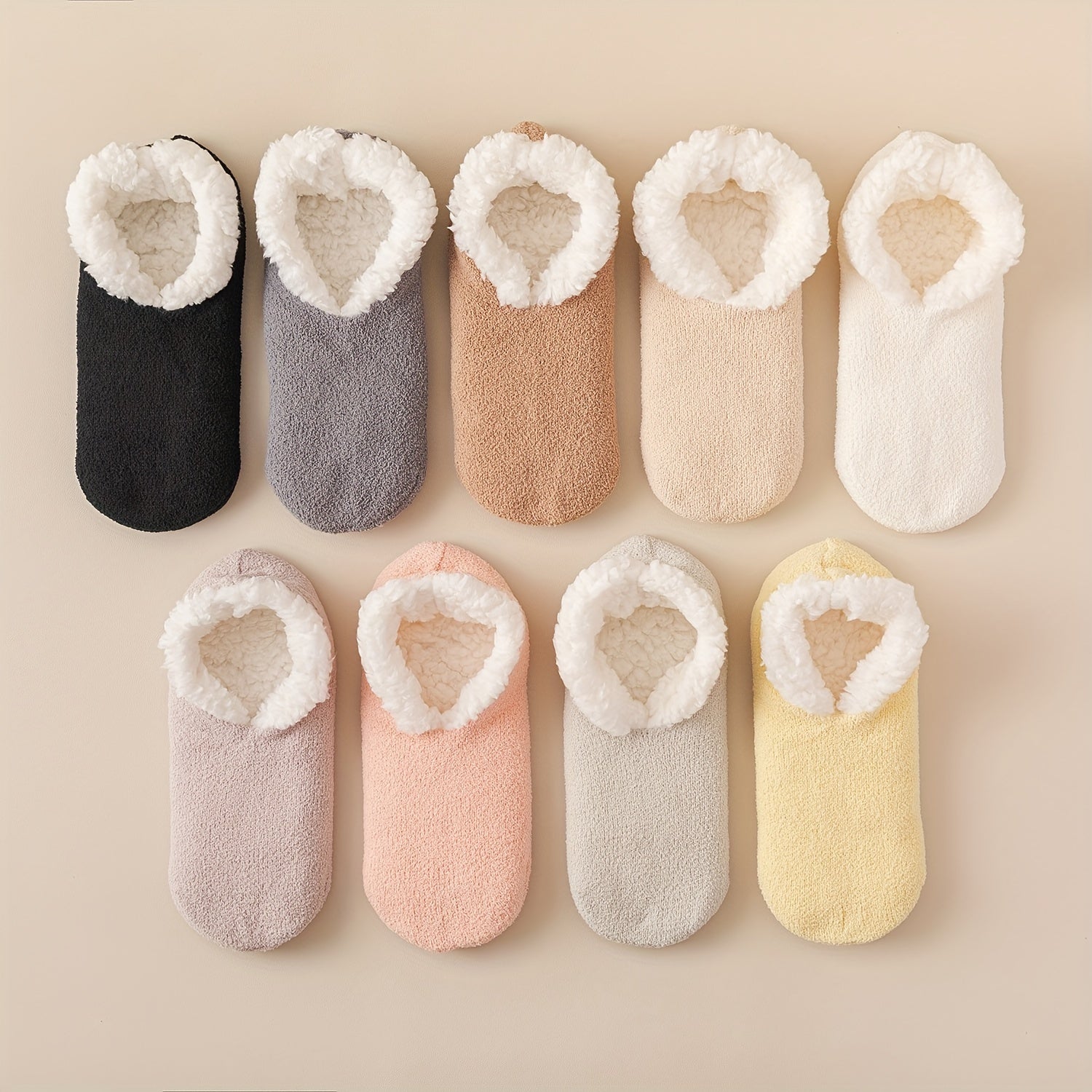 Plush Ankle Socks Women's Stockings Soft & Warm Low Cut Hosiery