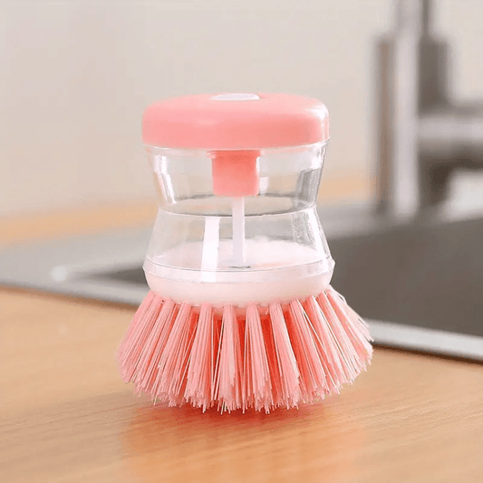 2pcs Dish Brush With Soap Dispenser Pot Washing Brush