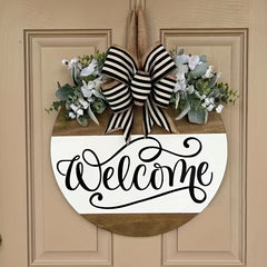 Welcome Door Wreath Front Door Sign Front Door Decoration Housewarming Gift