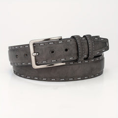 Men's Casual PU Leather Buckle Belt for Pants Jeans