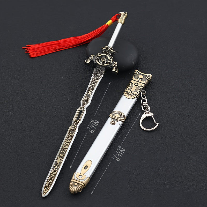 Mini Sword Pendant Key Chain with Sheath Toy Pendant for Accessories