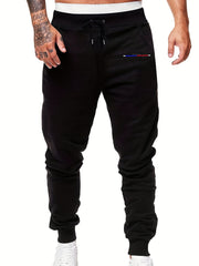 Colorful Line Print Men's Drawstring Sweatpants Casual Jogger Pants