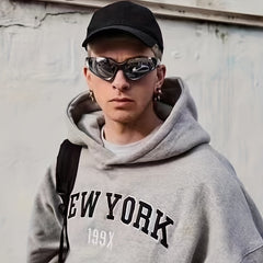 Men's Retro Large Frame Sunscreen Glasses Y2K Sunglasses