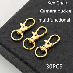 30pcs 3 3 Keychain Buckle Metal Buckle for Backpack Bag Hanging