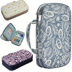 Crochet Storage Bag Large Capacity Portable Crochet Box Handbag