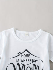 2pcs Boys Teen Casual T-shirt & Shorts Set for Summer