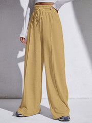 Elastic Waist Wide Leg Pants for Women