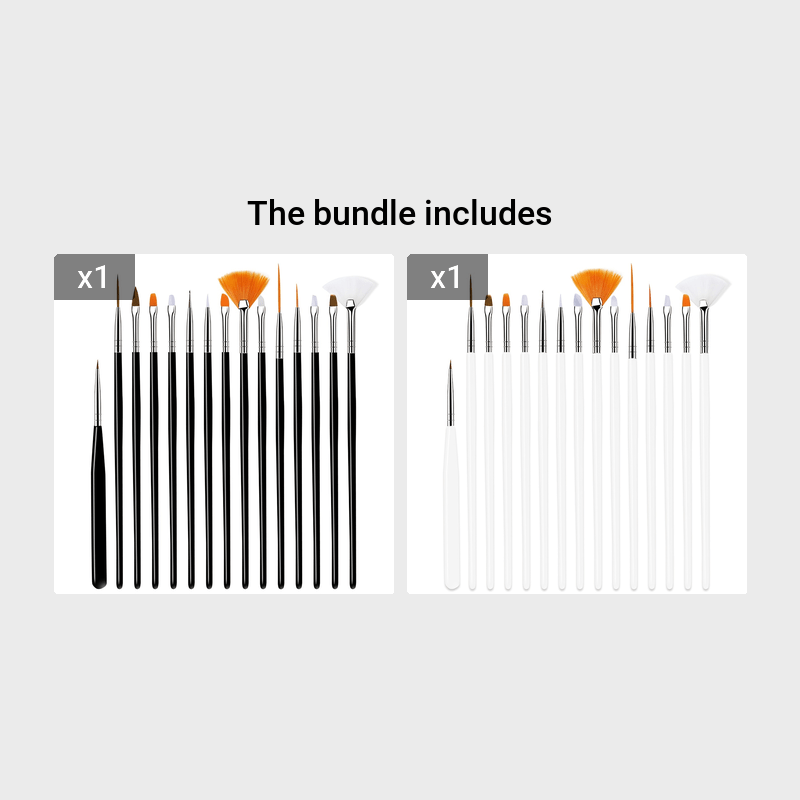 15pcs Detail Hook Line Art Paint Brush Set Watercolor Painting Supplies