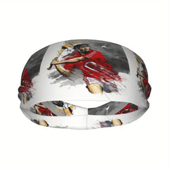 Stretchy Ball Sports Headband Sweat Wicking Polyester for Yoga Gym Running